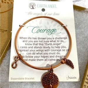 NWT Earth Angel “ courage” bracelet in copper colour​​​​​​​​​​​​​​​